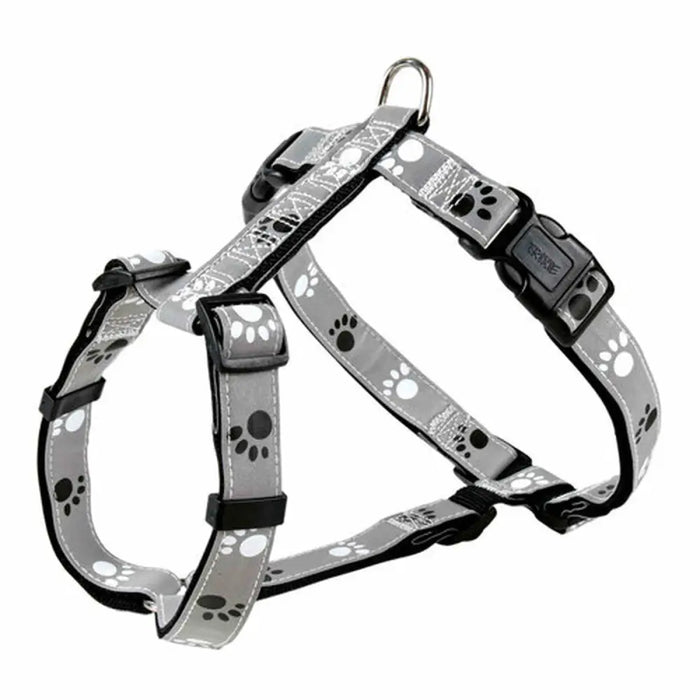 Каишка за Куче Trixie Silver Reflect Черен Сив XS/S