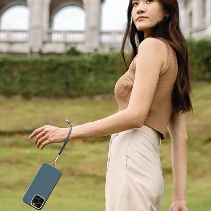 Каишка за телефон Uniq Coehl Laurel - син