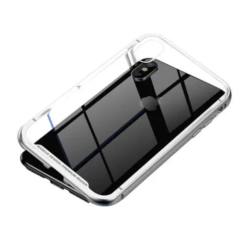 Калъф Baseus за iPhone Xs метална рамка сребриста