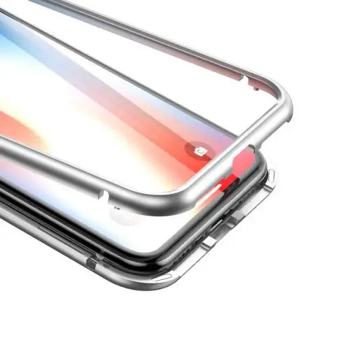 Калъф Baseus за iPhone Xs метална рамка сребриста