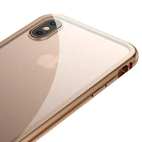 Калъф Baseus за iPhone Xs метална рамка златна