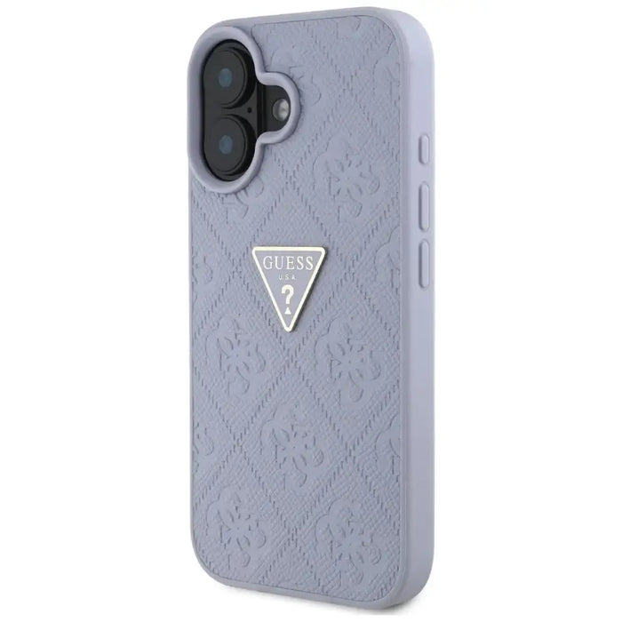 Калъф Guess Hot Stamp 4G Pattern Triangle Metal Logo iPhone