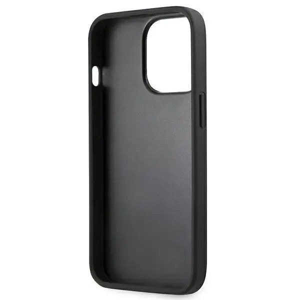 Калъф Guess Saffiano 4G Big Silver Logo за iPhone 13 Pro Син