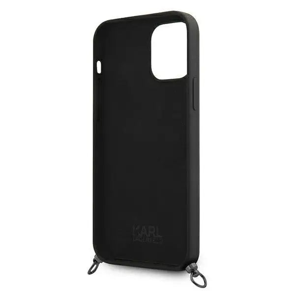 Калъф Karl Lagerfeld KLHCP12LWOSLFKBK Silicone Cord