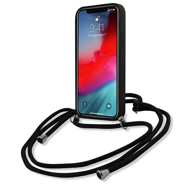 Калъф Karl Lagerfeld KLHCP12LWOSLFKBK Silicone Cord