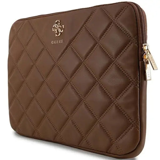Калъф за лаптоп Guess Quilted 4G 14’ кафяв