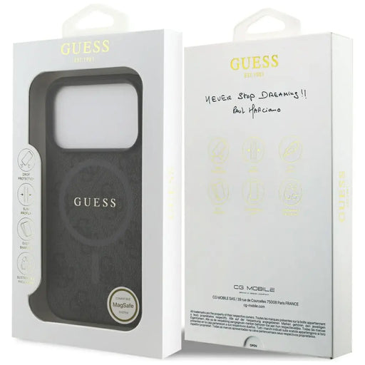 Калъф Guess 4G Ring Classic Logo MagSafe за iPhone 17 Pro