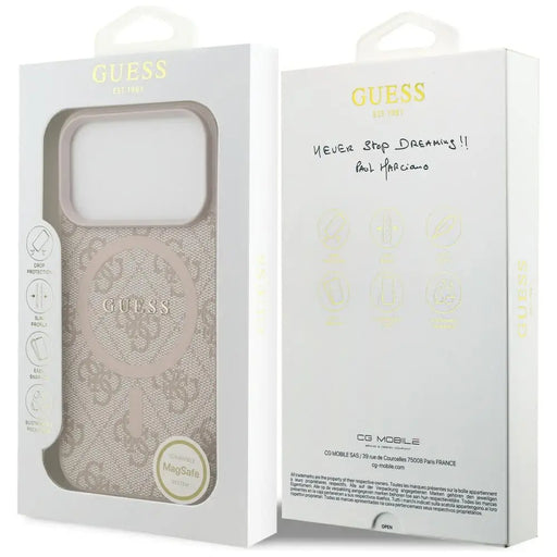 Калъф Guess 4G Ring Classic Logo MagSafe за iPhone 17 Pro