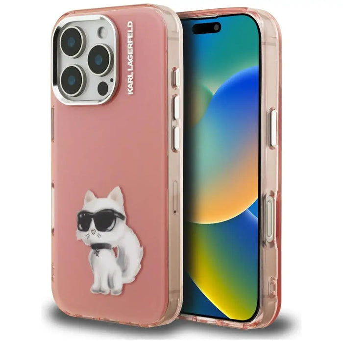 Калъф Karl Lagerfeld IML Aquarelle Choupette & Logo iPhone