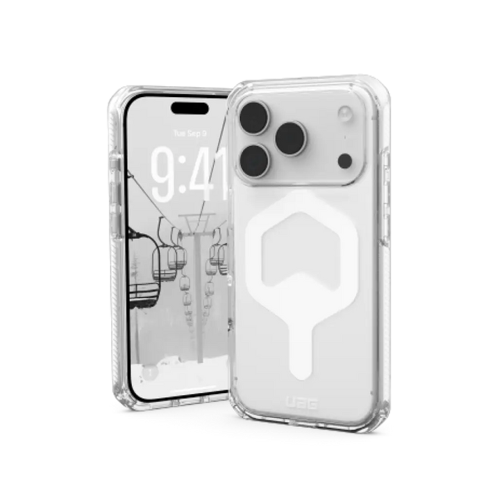 Калъф UAG Plyo MagSafe за iPhone 17 Pro - прозрачен и бял