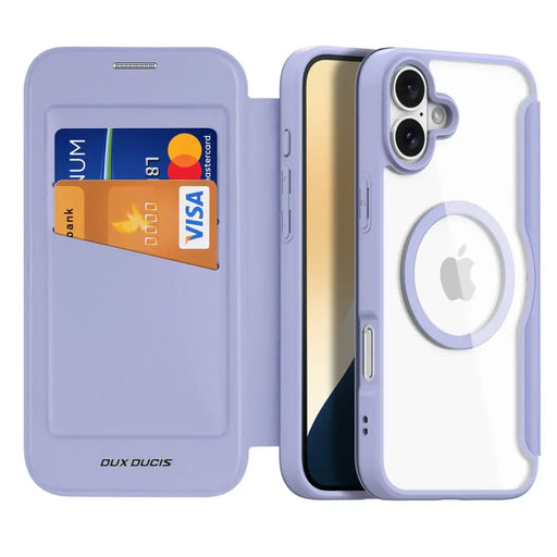 Калъф Dux Ducis Skin X Pro за iPhone 16 с MagSafe и капак