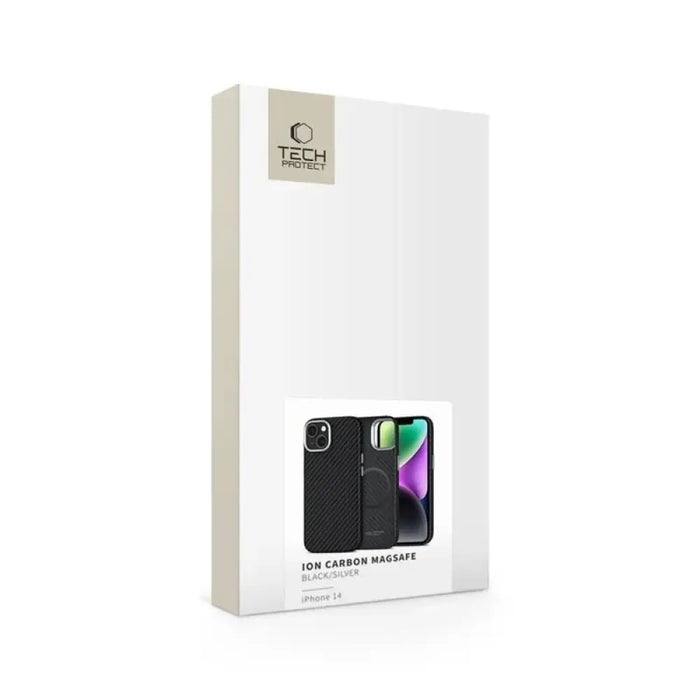 Калъф Tech-Protect Ion Carbon MagSafe за iPhone 14 - черен