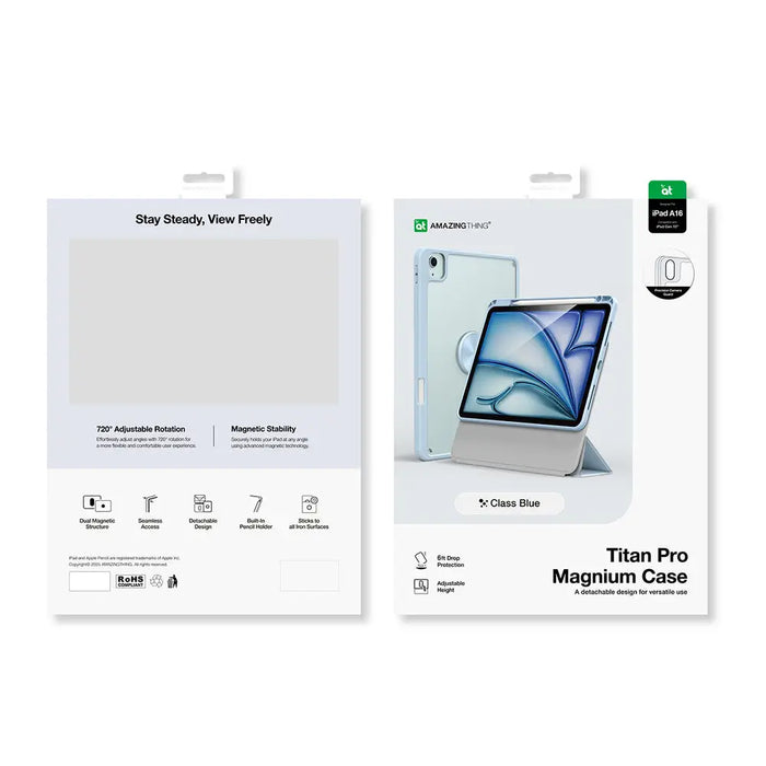Калъф AmazingThing Titan Pro Mag за iPad 11’’ 2025 - син
