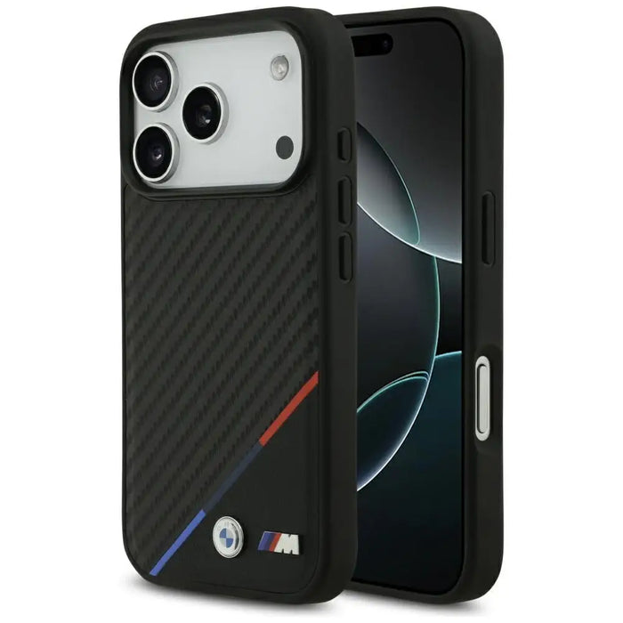 Калъф BMW M Carbon Tricolor Line MagSafe за iPhone 17 Pro