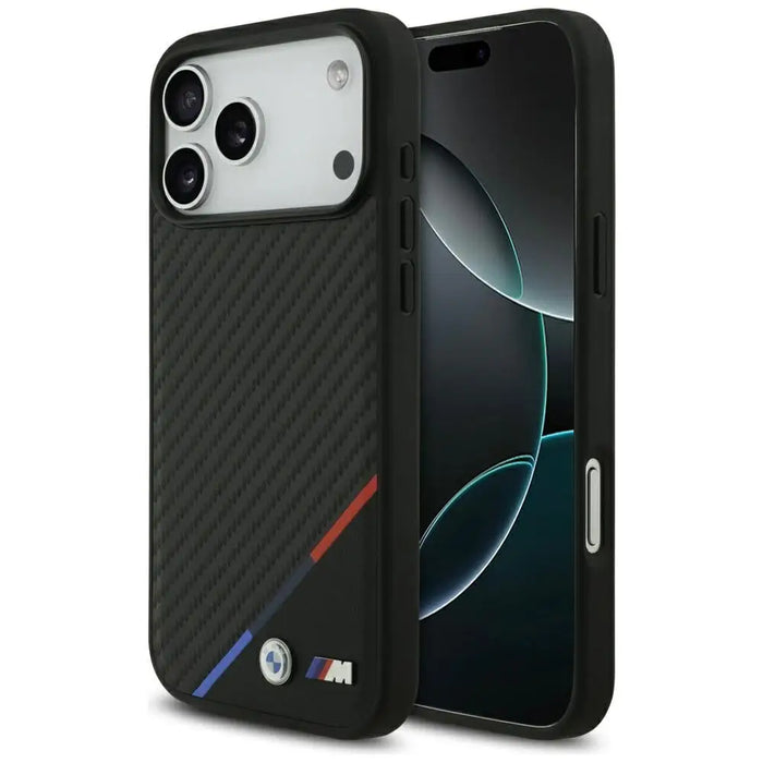 Калъф BMW M Carbon Tricolor Line MagSafe за iPhone 17 Pro