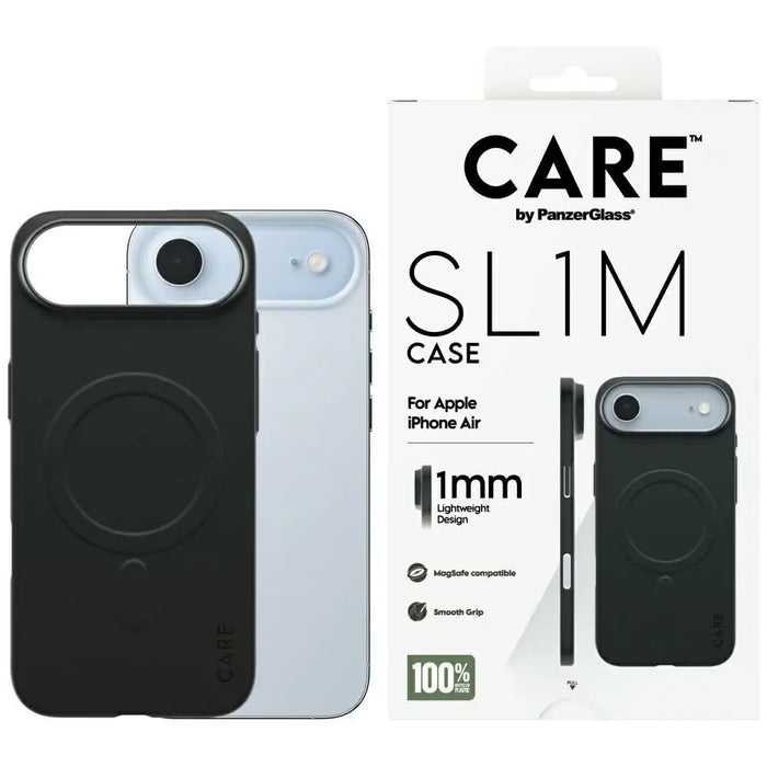 Калъф CARE от PanzerGlass SL1M MagSafe за iPhone Air - черен