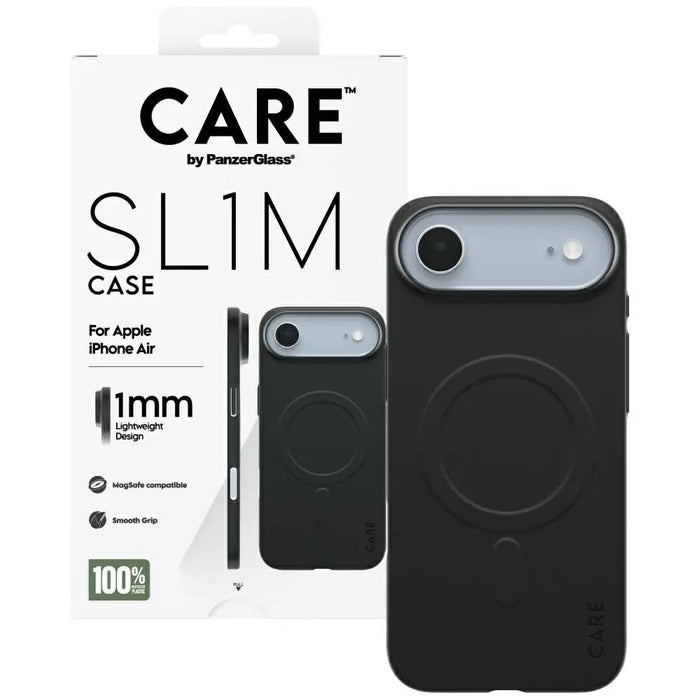 Калъф CARE от PanzerGlass SL1M MagSafe за iPhone Air - черен