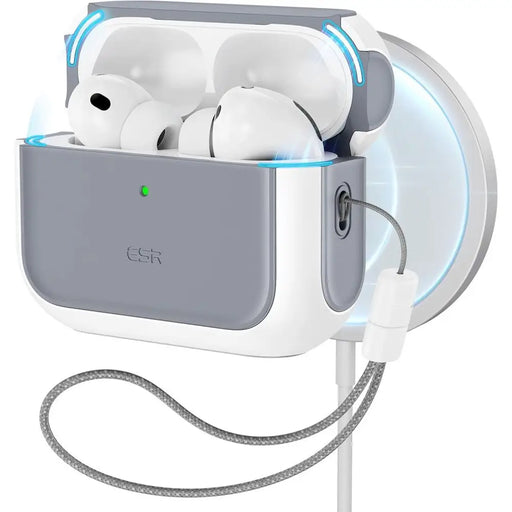 Калъф ESR Orbit HaloLock MagSafe за AirPods Pro 3 - бял