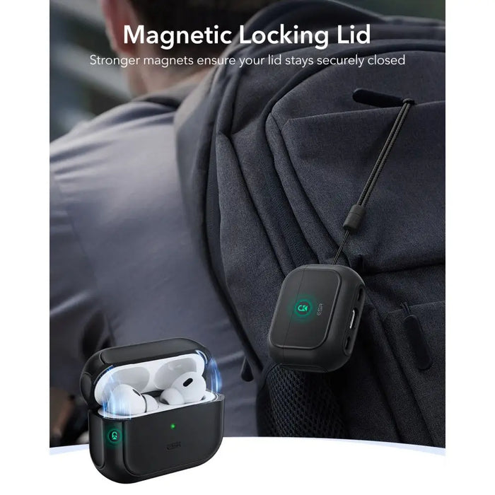 Калъф ESR Orbit HaloLock MagSafe за AirPods Pro 3 - черен