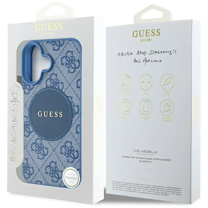 Калъф Guess 4G Circle Classic Logo MagSafe за iPhone 16