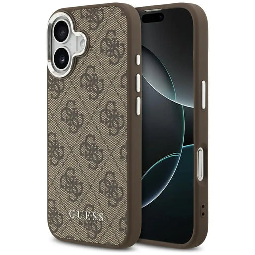 Калъф Guess 4G Classic Logo MagSafe за iPhone 17 - кафяв
