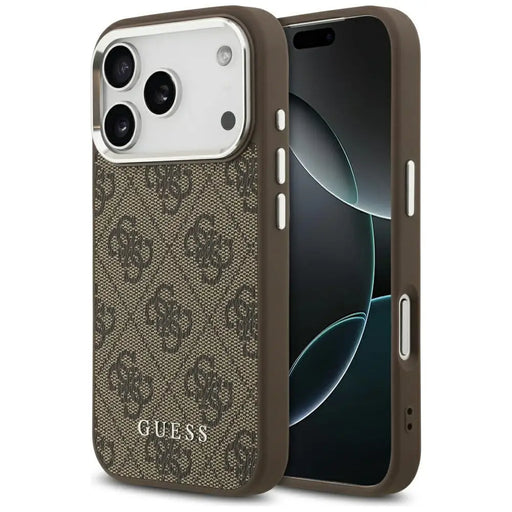 Калъф Guess 4G Classic Logo MagSafe за iPhone 17 Pro - кафяв
