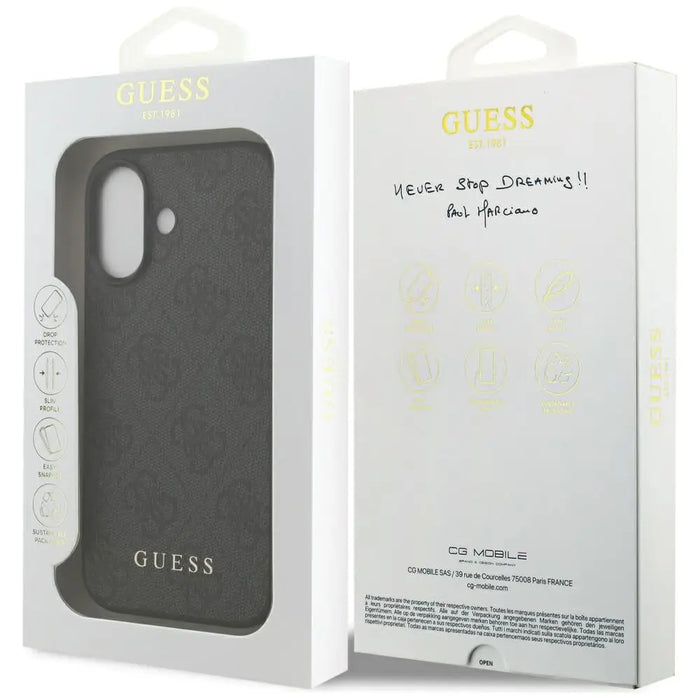 Калъф Guess 4G Classic за iPhone 17 - черен