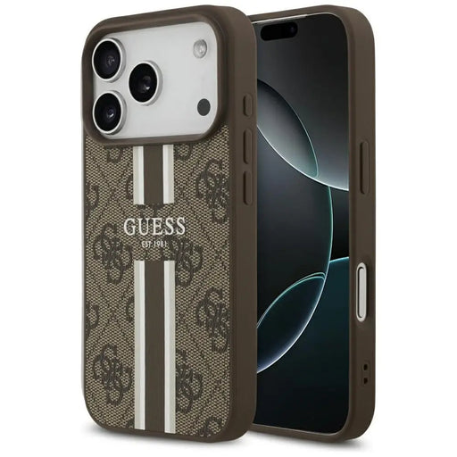Калъф Guess 4G Printed Stripes MagSafe за iPhone 17 Pro