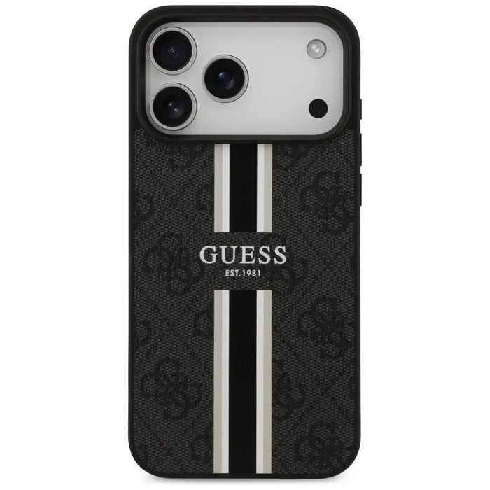 Калъф Guess 4G Printed Stripes MagSafe за iPhone 17 Pro Max