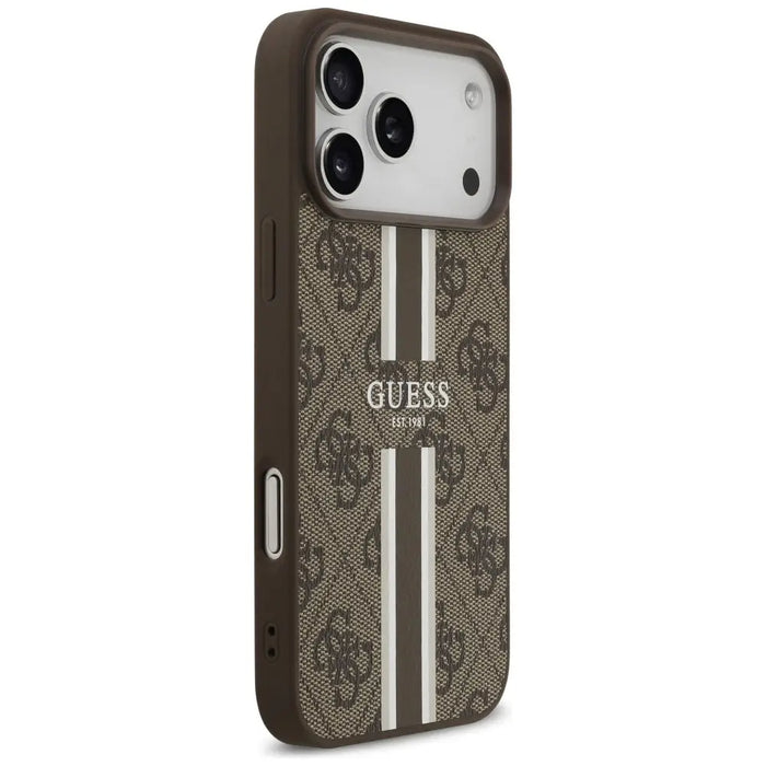 Калъф Guess 4G Printed Stripes MagSafe за iPhone 17 Pro Max