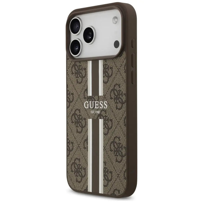 Калъф Guess 4G Printed Stripes MagSafe за iPhone 17 Pro Max