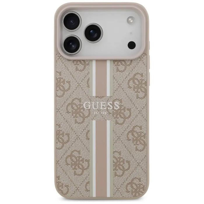 Калъф Guess 4G Printed Stripes MagSafe за iPhone 17 Pro Max