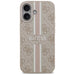 Калъф Guess 4G Printed Stripes MagSafe за iPhone 17 - Розов