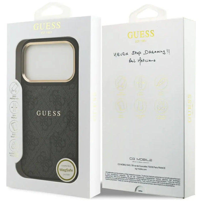 Калъф Guess 4G PU Classic Logo MagSafe за iPhone 17 Pro