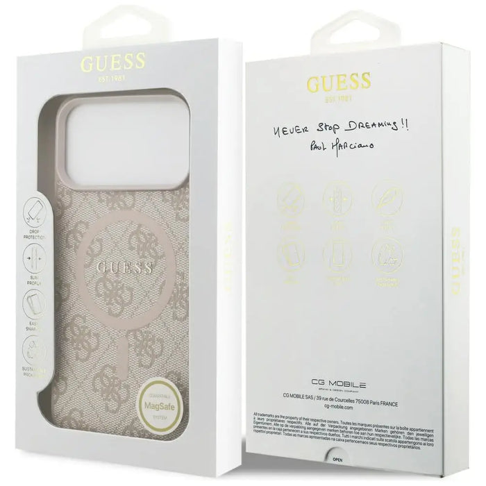 Калъф Guess 4G Ring Classic Logo MagSafena за iPhone 17 Pro