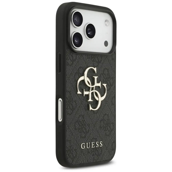 Калъф Guess 4G с голямо лого за iPhone 17 Pro - черен