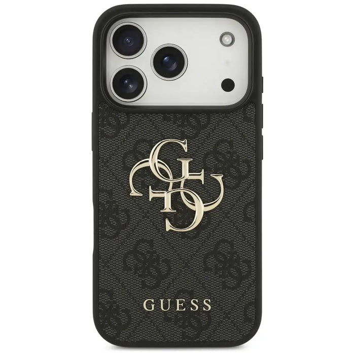 Калъф Guess 4G с голямо лого за iPhone 17 Pro - черен