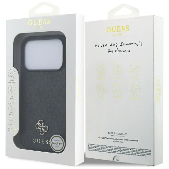 Калъф Guess 4G Small Classic Logo MagSafe за iPhone 17 Pro