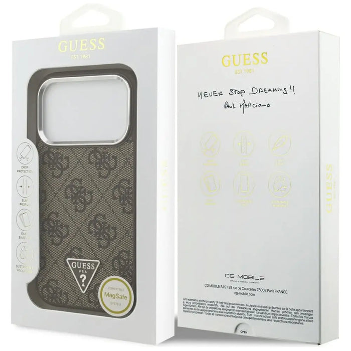 Калъф Guess 4G Triangle Logo MagSafe за iPhone 17 Pro