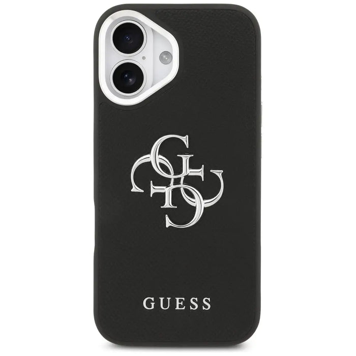 Калъф Guess Grained Big 4G Classic Logo за iPhone 17 - черен