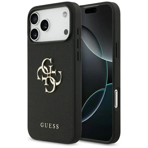 Калъф Guess Grained Big 4G & Classic Logo за iPhone 17 Pro