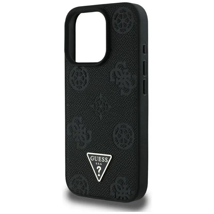 Калъф Guess Grained Hot Stamp Peony Triangle Logo MagSafe