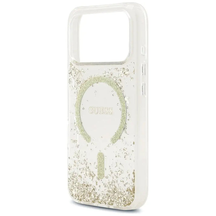 Калъф Guess Resin Bottom Glitter MagSafe за iPhone 17 Pro