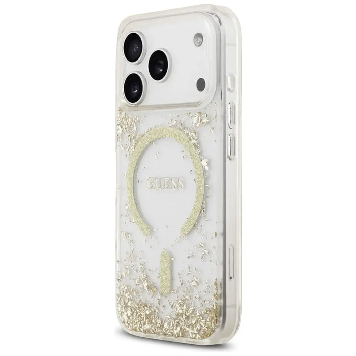 Калъф Guess Resin Bottom Glitter MagSafe за iPhone 17 Pro