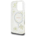 Калъф Guess Resin Flowers Glitter MagSafe за iPhone 16 Pro
