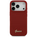 Калъф Guess Silicone Script Metal Logo MagSafe за iPhone 17