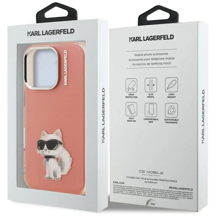 Калъф Karl Lagerfeld IML Aquarelle Choupette & Logo iPhone