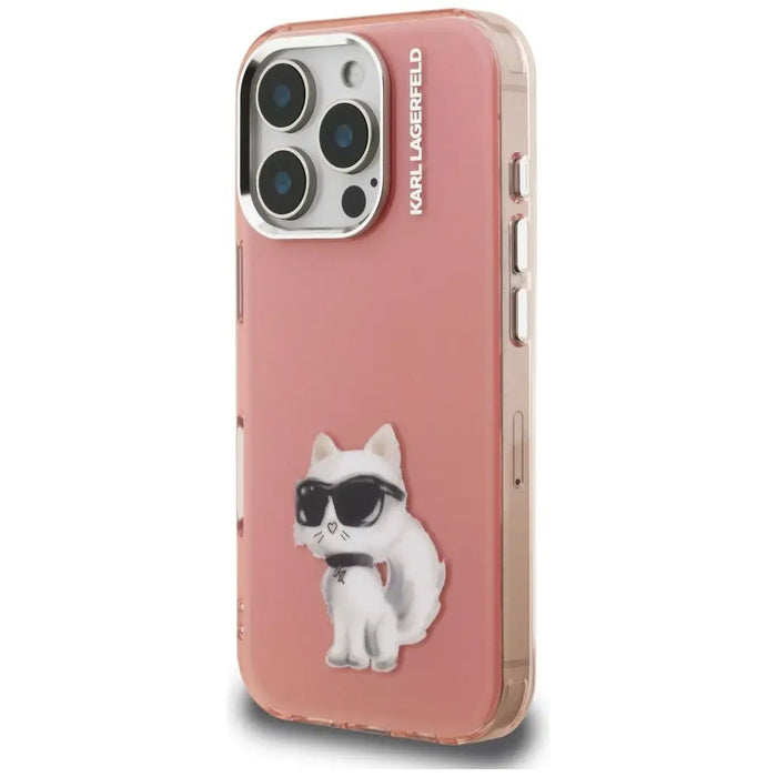 Калъф Karl Lagerfeld IML Aquarelle Choupette & Logo iPhone