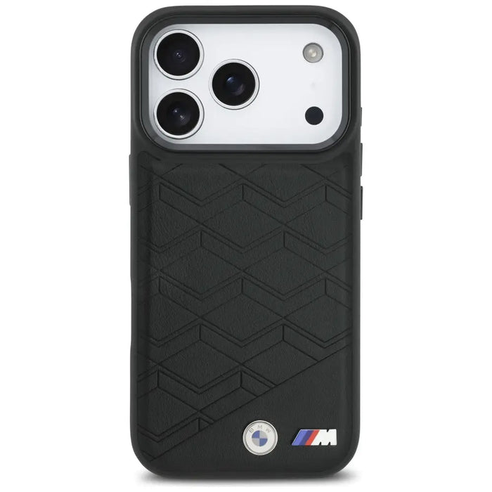 Калъф MagSafe с лого на BMW M Shape за iPhone 17 Pro - черен