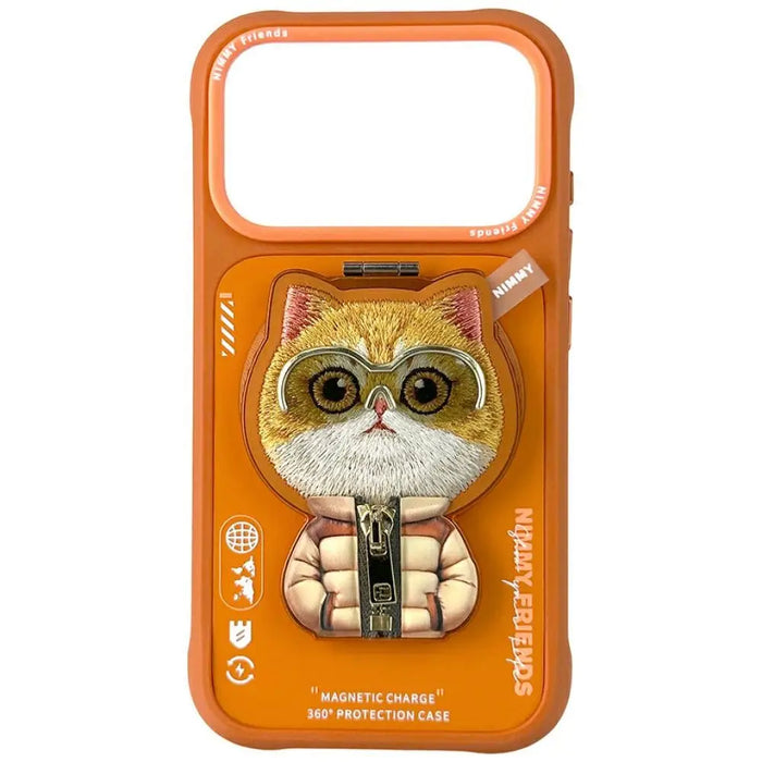 Калъф Nimmy Cool&Cute 2.0 с котка за iPhone 17 Pro Max